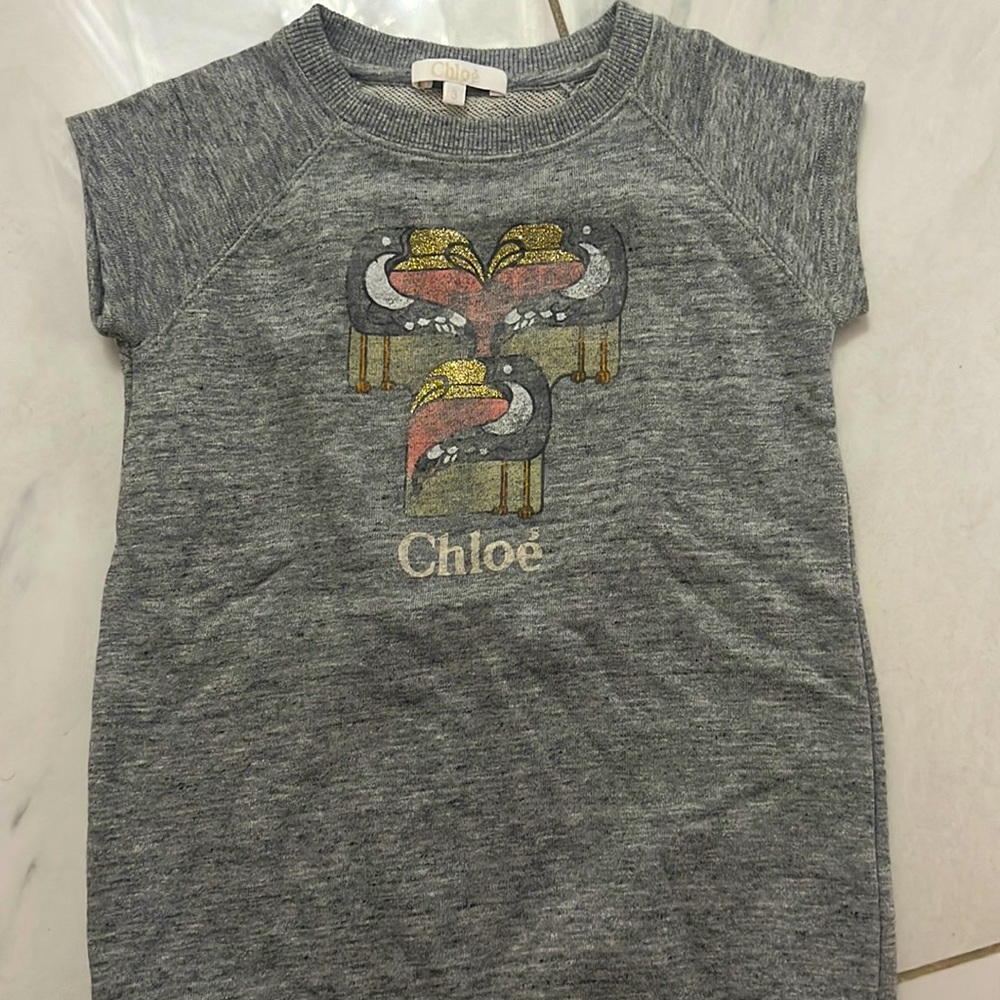 CHLOE girls dress with short sleeves